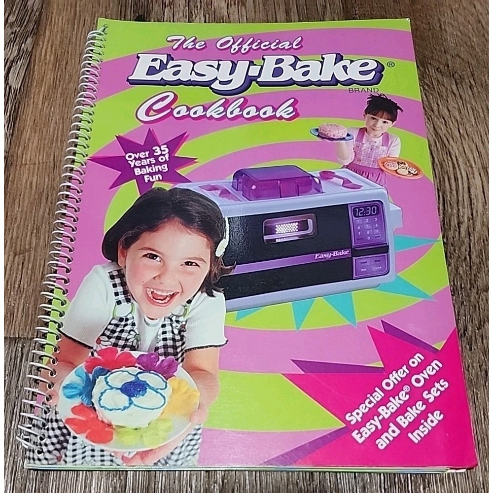Easy Bake Oven Cookbook Kids Easy-Bake Recipes The Official Spiral Vintage 1990s